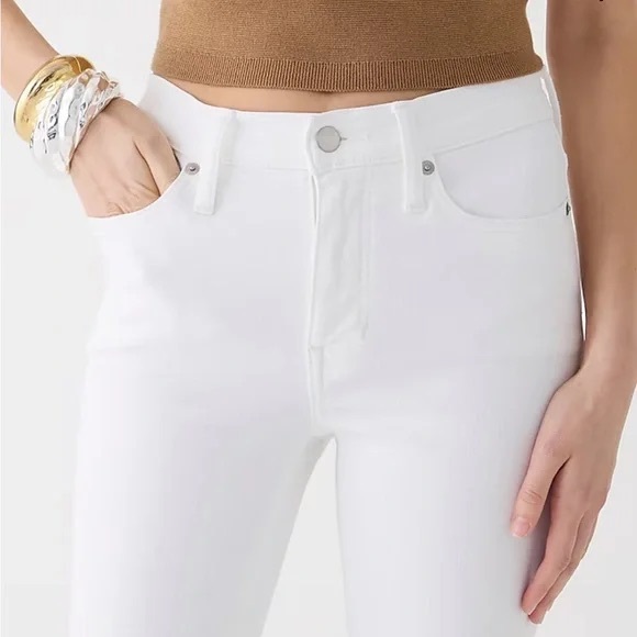 J. Crew Demi Boot Crop Jean in White Trash - Picture 2 of 12